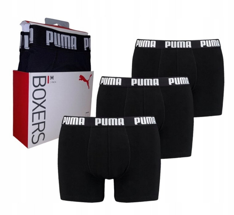 Bokserki męskie majtki Puma basic Bawełna 3PAK L