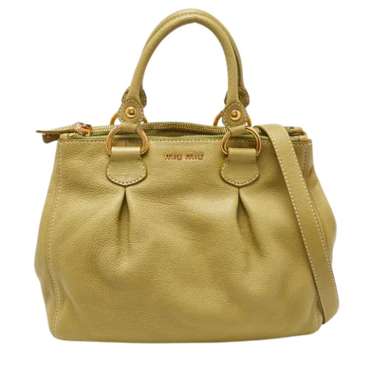 Pre-owned Leather totes Miu Miu Pre-owned