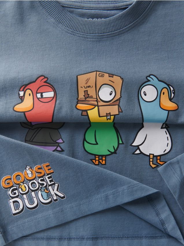 Reserved - Longsleeve Goose Goose Duck - niebieski