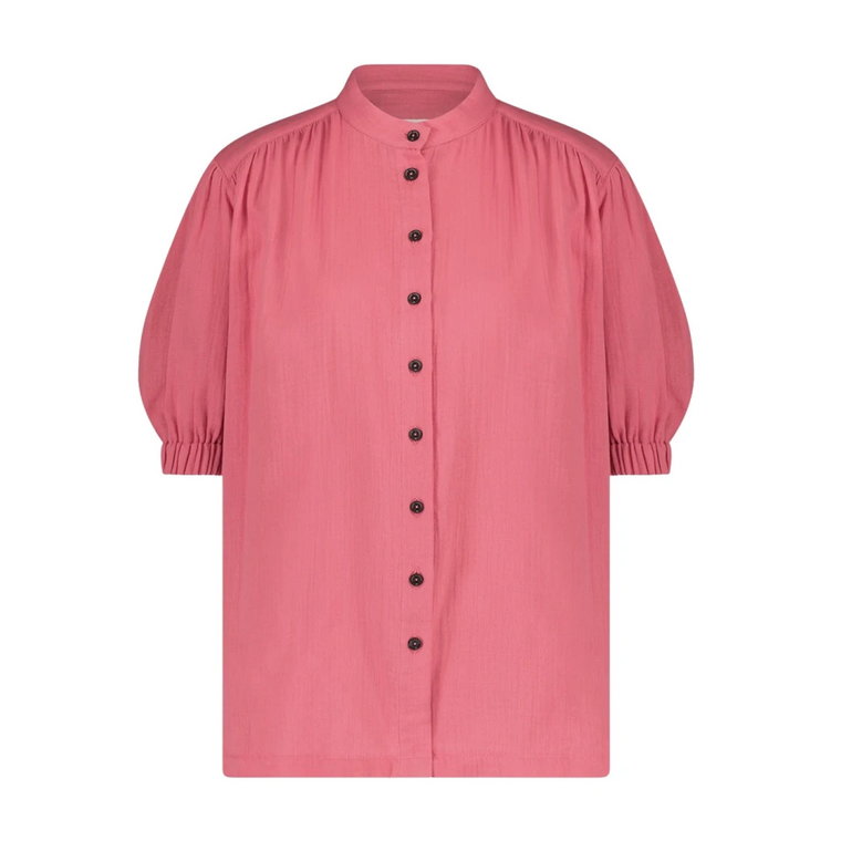 Bluzka Nora KS z Organicznej Bawełny | Różowa Jane Lushka
