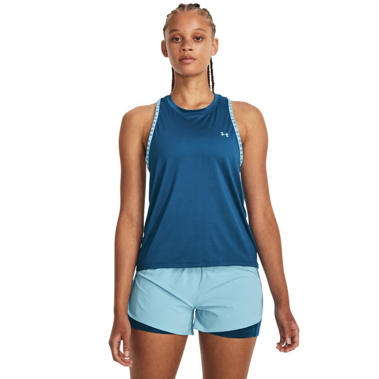 Damski top treningowy Under Armour Knockout Novelty Tank - niebieski