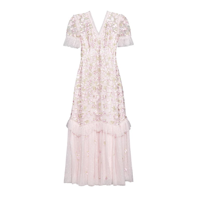 Sukienka Primrose z Haftem Kwiatowym Needle & Thread