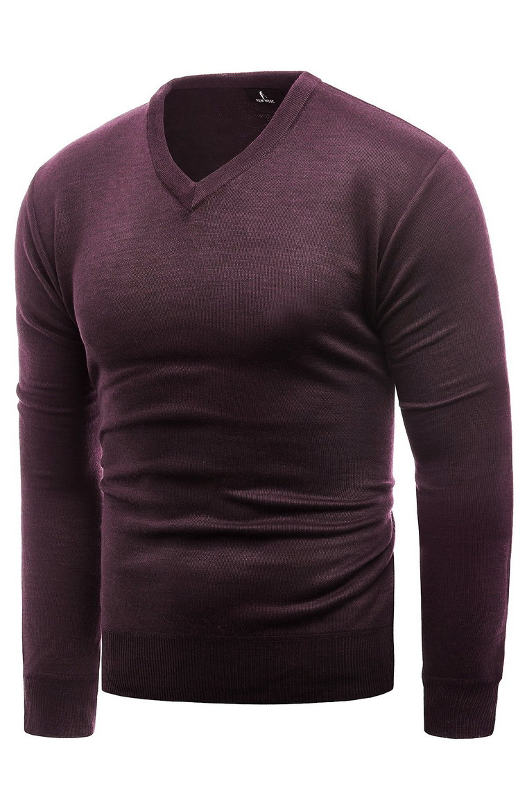 Sweter męski 2200a - bordo