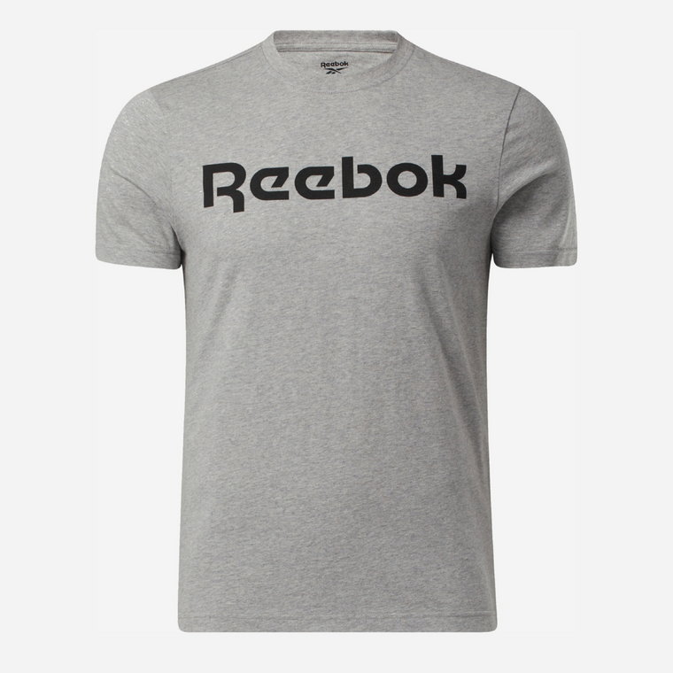 Koszulka męska bawełniana Reebok Gs Reebok Linear Rea 100038780 L Szara (4062051841236). T-shirty męskie