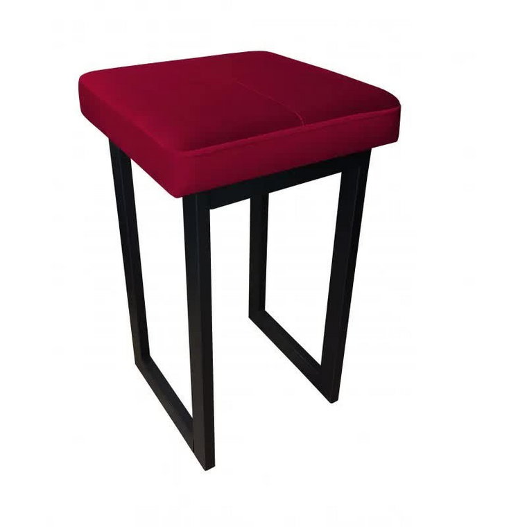 Taboret MAESTRO LOW MG VELVET bordowy