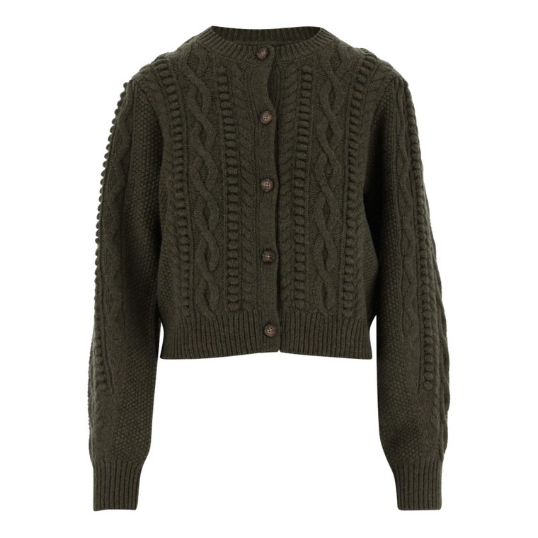 Przytulny sweter z mieszanki wełny i akrylu z wzorem warkoczy Ralph Lauren