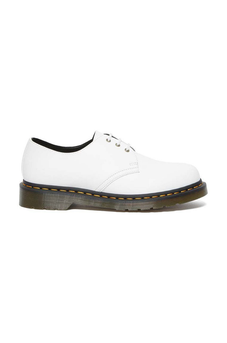 Dr. Martens półbuty Vegan 1461 damskie kolor biały na płaskim obcasie DM27214113