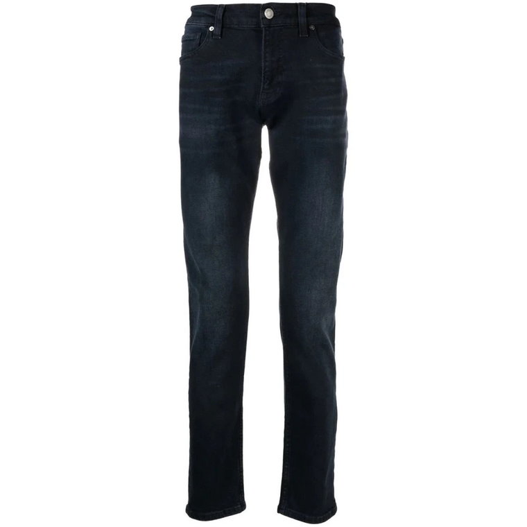 Niebiesko-Czarne Skinny Jeans Calvin Klein