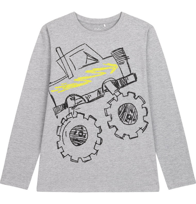 Koszulka T-Shirt Z Długim Rękawem Chłopięca Bawełna 152 Monster Truck Endo