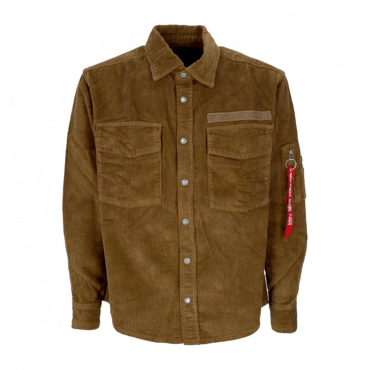 Koszula Męska Z Długim Rękawem Cord Overshirt Alpha Industries