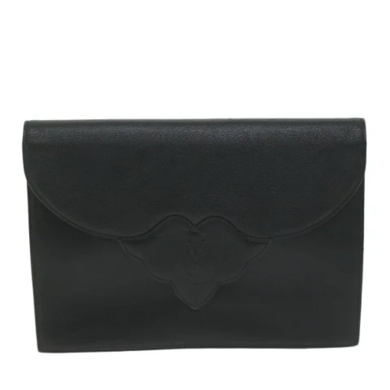 Pre-owned Leather clutches Yves Saint Laurent Vintage