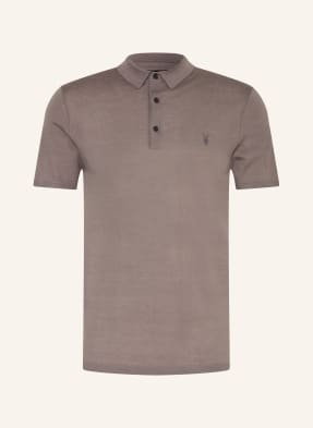 Allsaints Koszulka Polo Z Dzianiny Mode Z Wełny Merino braun