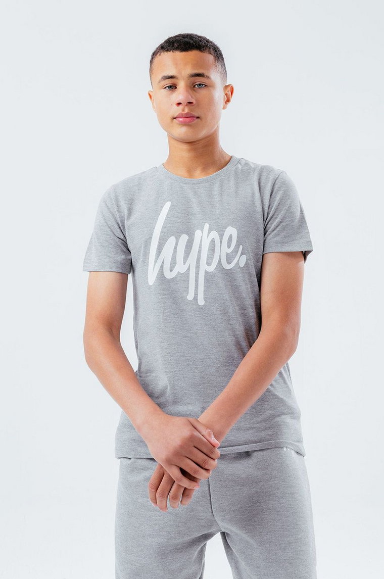 Hype t-shirt dziecięcy kolor szary