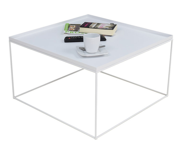 Biały stolik kawowy w stylu skandynawskim - Diros 4X