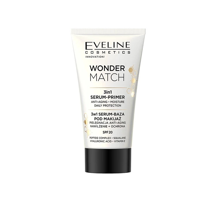 EVELINE WONDER MATCH 3W1 SERUM-BAZA POD MAKIJAŻ SPF20 30ML