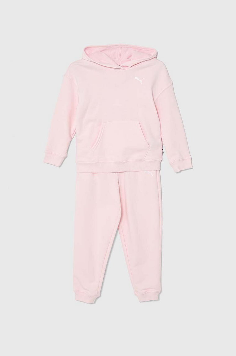 Puma dres dziecięcy Loungewear Suit TR G kolor różowy