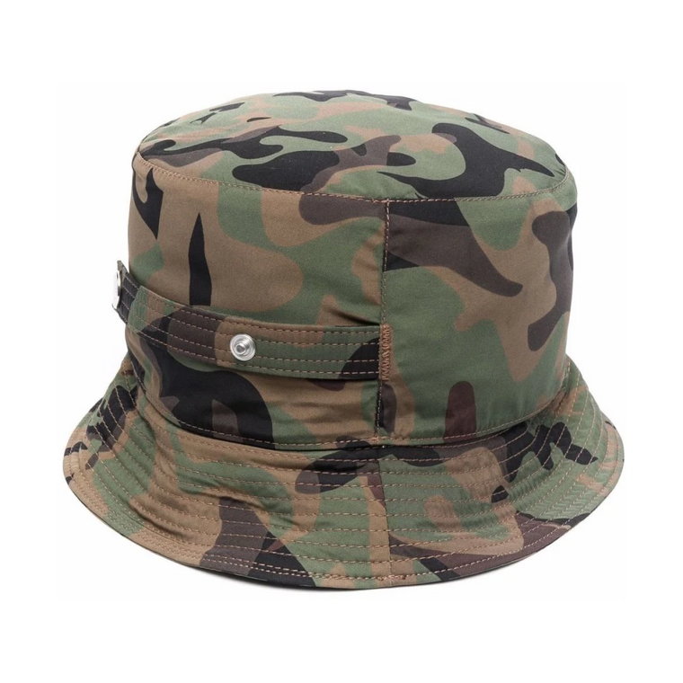 Camouskull Bucket Hat, Modny Styl Alexander McQueen