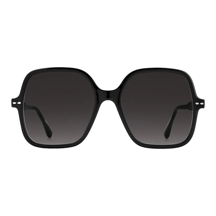 Czarne kwadratowe okulary przeciwsłoneczne IM 0077/G/S Isabel Marant