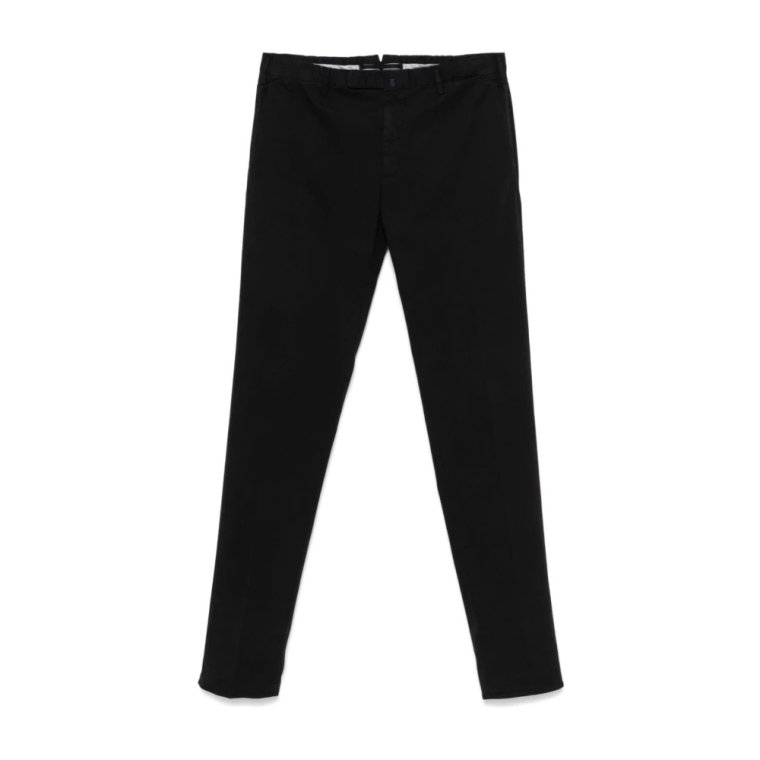 Czarne Spodnie Slim Fit Stretch Incotex