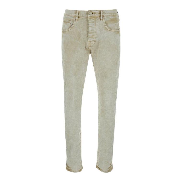 Slim-Fit Beige Jeans Purple Brand