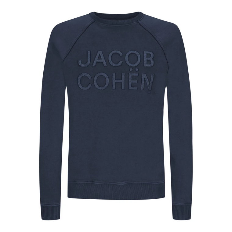 Blue Cotton Sweater Jacob Cohën