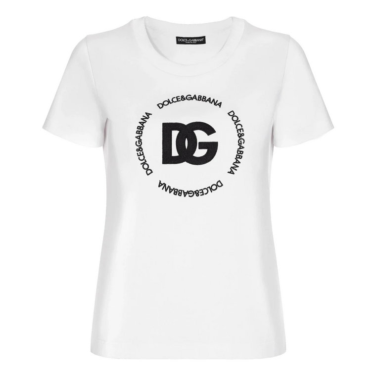 Koszulka z logo DG Interlock Dolce & Gabbana