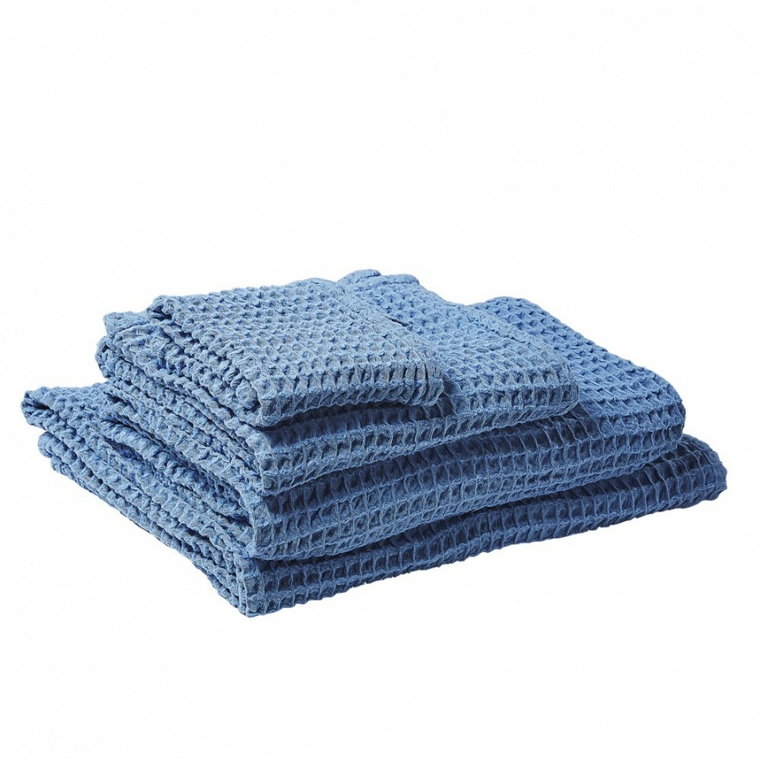 Komplet 4 ręczników bawełniany niebieski AREORA kod: 4251682258746