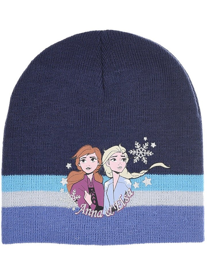 Disney Frozen Czapka "Kraina lodu" w kolorze granatowym