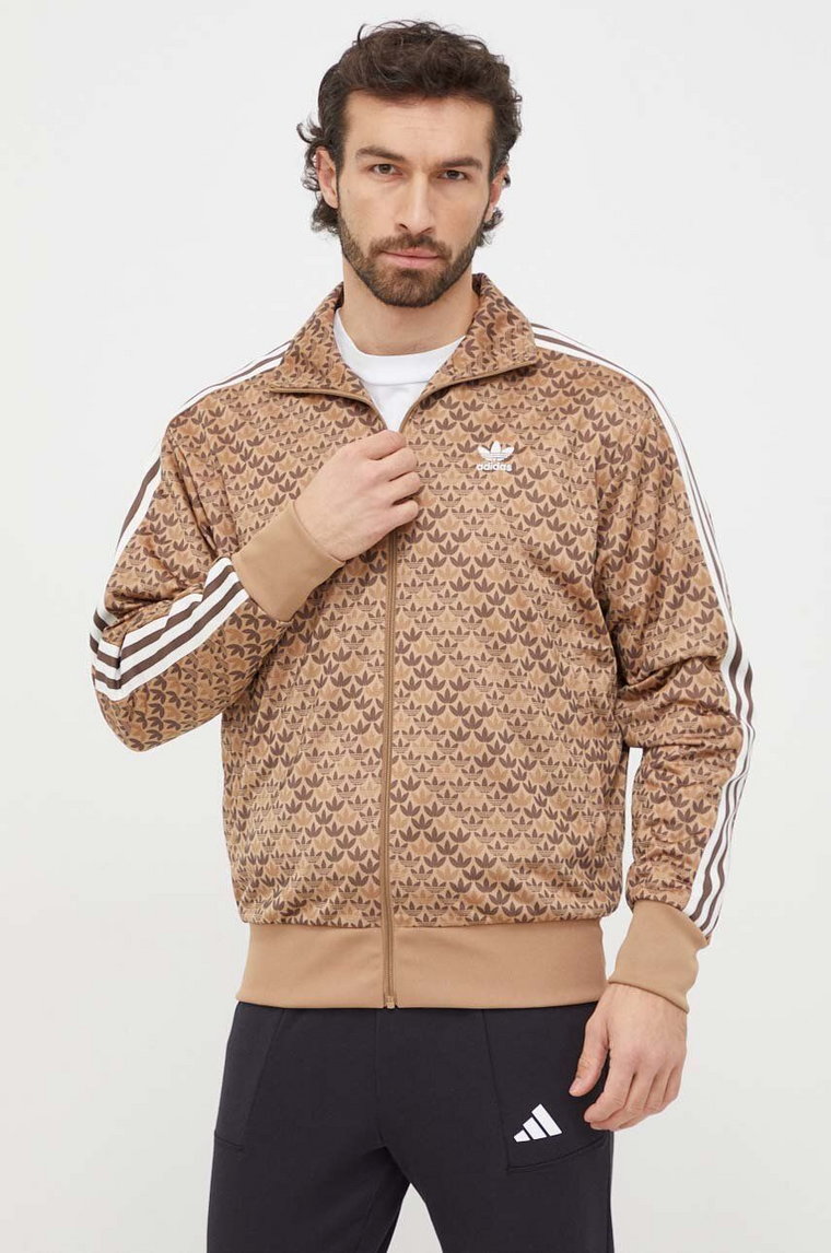 adidas Originals bluza męska kolor brązowy wzorzysta IS2925