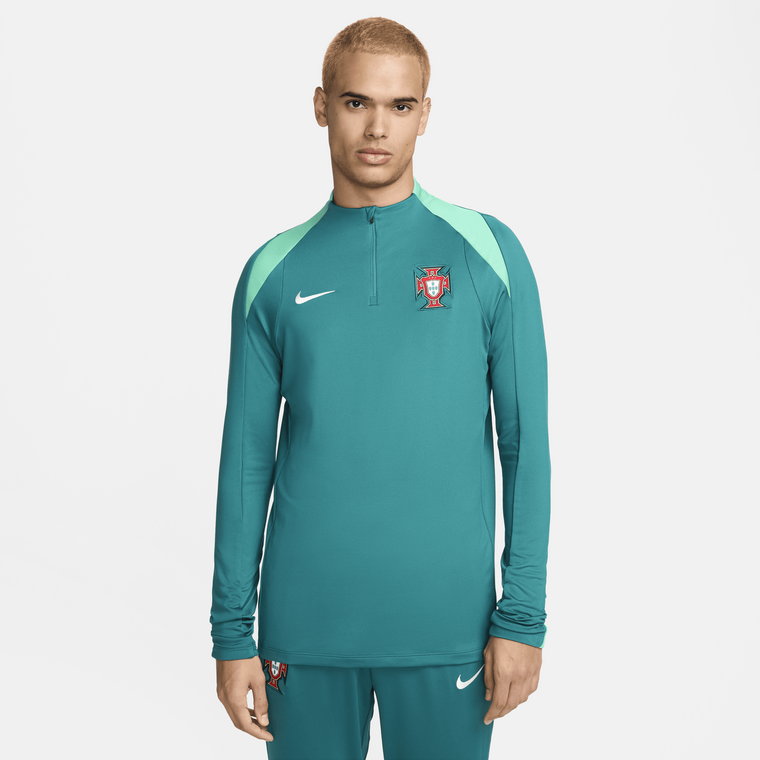 Męska treningowa koszulka piłkarska Nike Dri-FIT Portugalia Strike - Zieleń