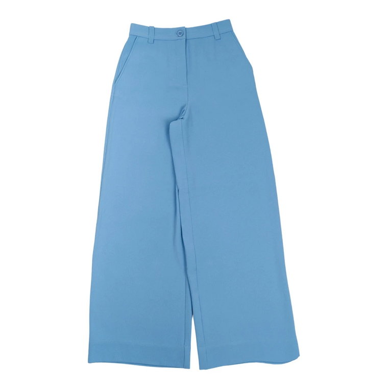Szerokie spodnie w jasnoniebieskim Essentiel Antwerp