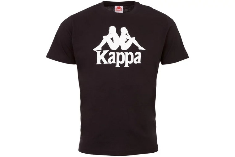 Kappa Caspar Kids T-Shirt 303910J-19-4006, Dla chłopca, Czarne, t-shirty, bawełna, rozmiar: 140