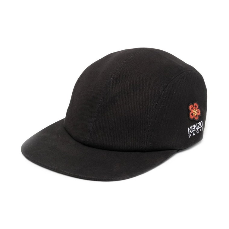 Czarna czapka z haftem Kenzo