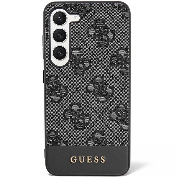 Guess GUHCS23SG4GLGR S23 S911 czarny/black hardcase 4G Stripe Collection