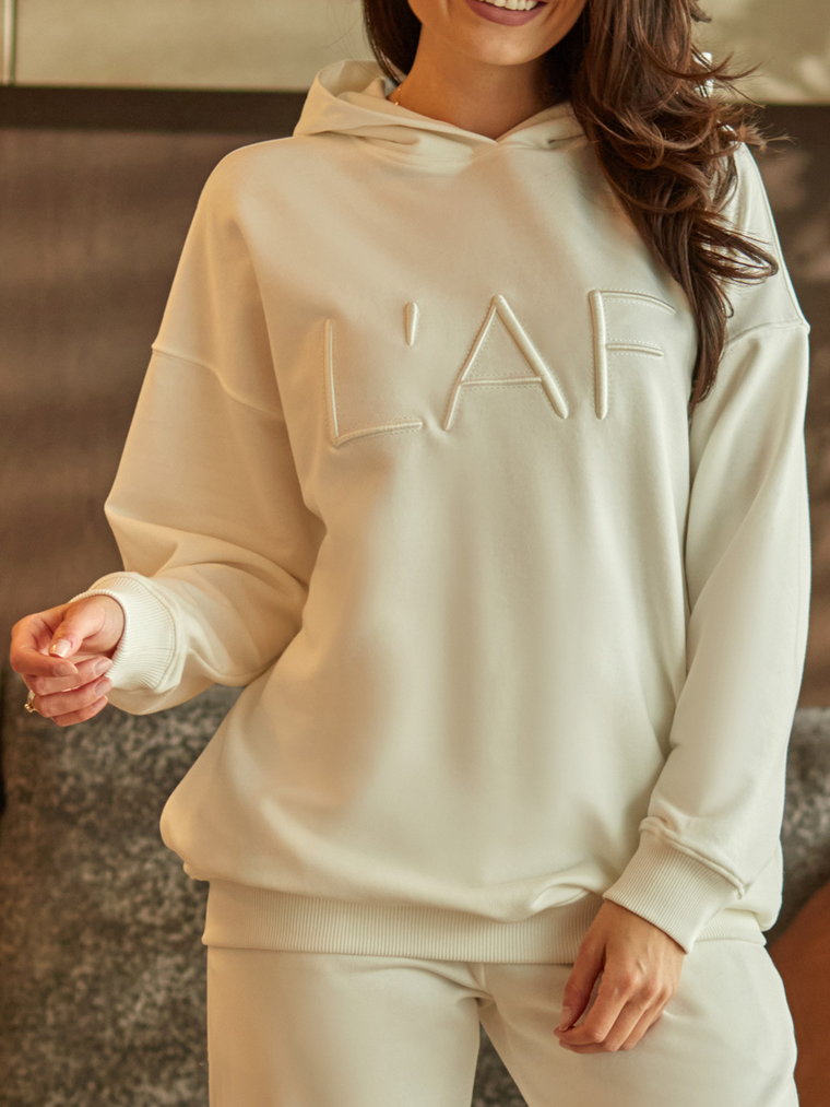 Bluza damska z wypukłym 3D haftem w postaci logo L'AF DIX