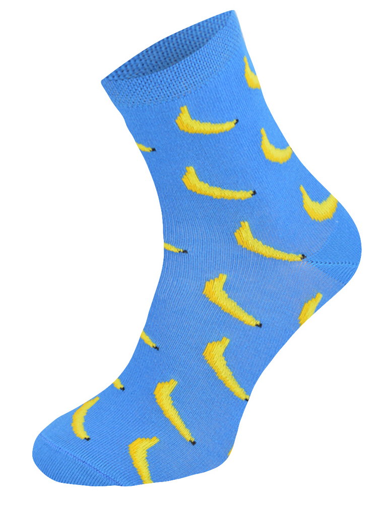 Kolorowe skarpetki CHILI Cotton Socks 748, wesołe motywy- Banany