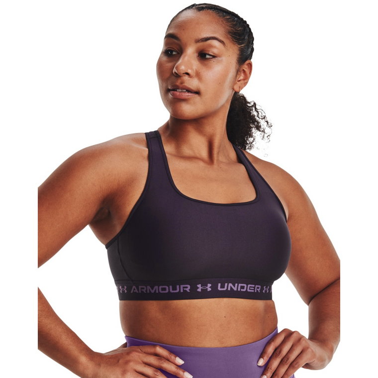 Biustonosz sportowy  Under Armour UA CROSSBACK MID BRA - czarny