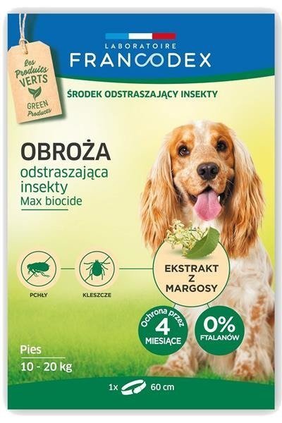 Zolux Francodex obroża dla średnich psów odstraszająca insekty dł. 60 cm