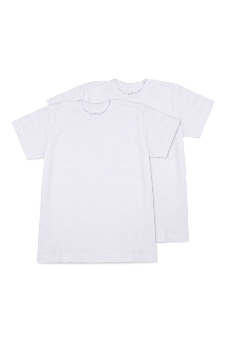 Chłopięcy t-shirt 2-pack biały