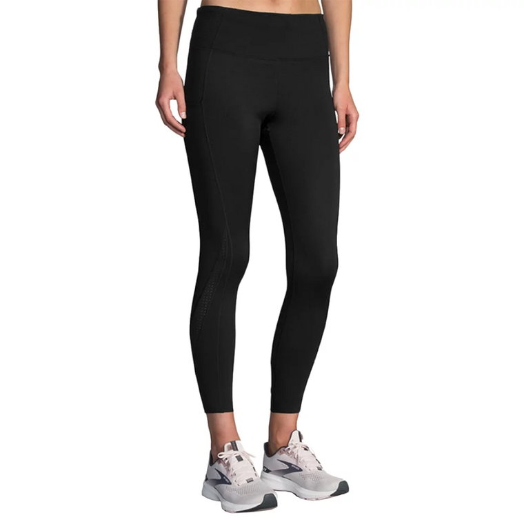 Brooks Method 7/8 Tight  221479001, Damskie, Czarne, leginsy, poliester, rozmiar: L