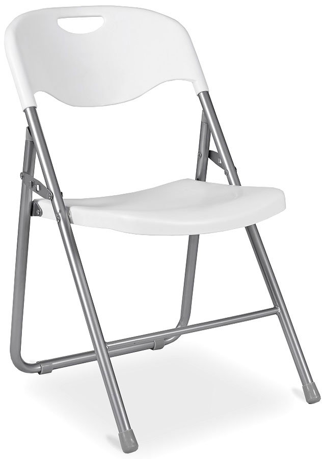 Białe krzesło składane na taras - Arys 4X