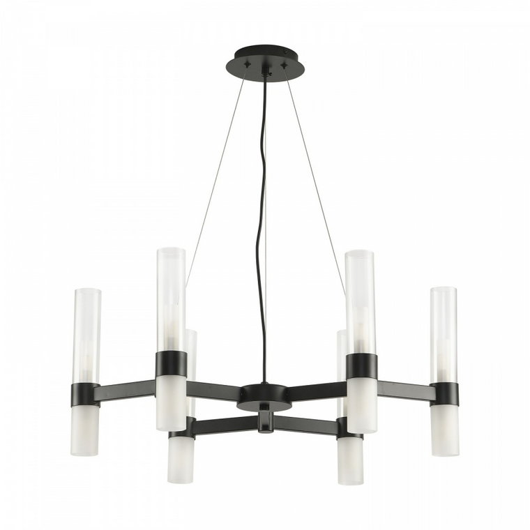 Lampa wisząca candela-6 czarna 70 cm kod: DN1505-6 black