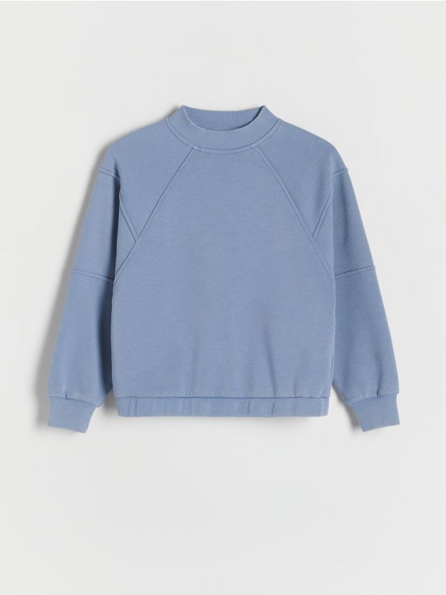 Reserved - Bluza z przeszyciami - jasnoniebieski