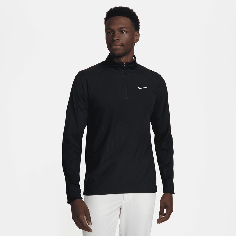 Męska koszulka do golfa z zamkiem 1/2 Dri-FIT ADV Nike Tour - Zieleń