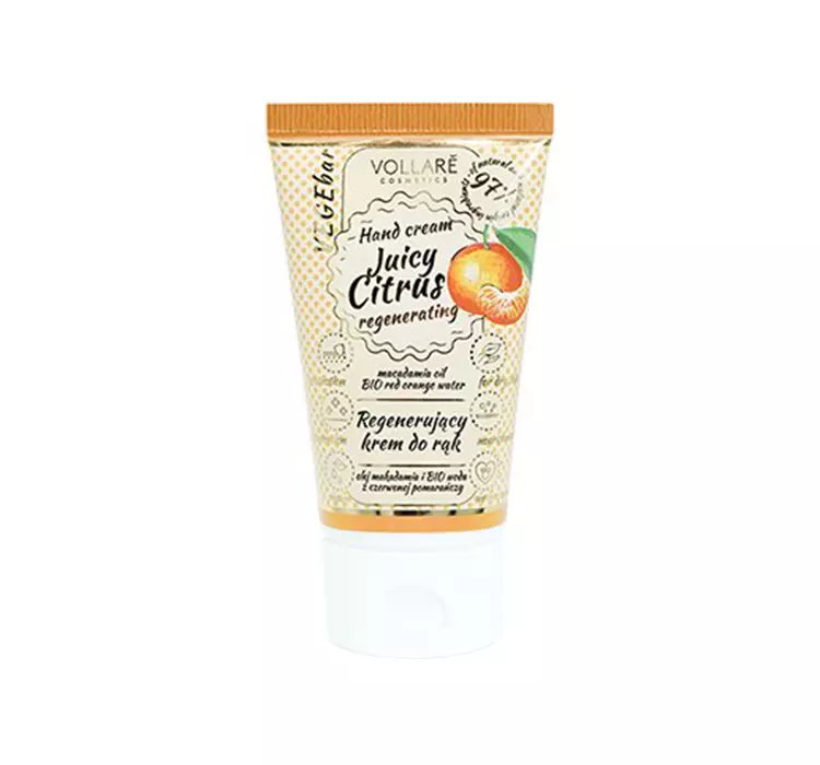 VERONA VOLLARE VEGEBAR JUICY CITRUS REGENERUJĄCY KREM DO RĄK 30ML