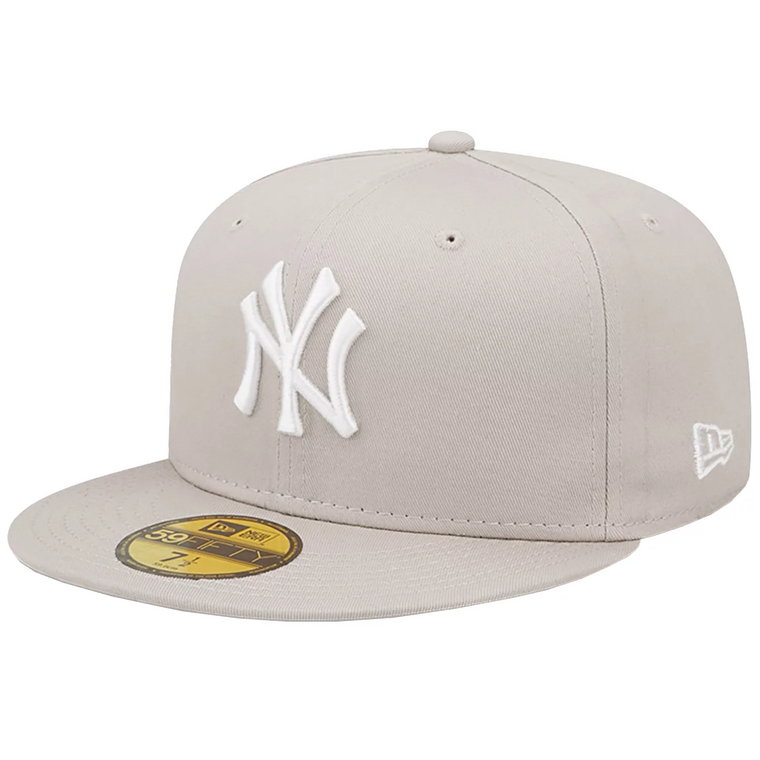New Era New York Yankees 59FIFTY League Essential Cap 60424308, Męskie, Beżowe, czapki z daszkiem, poliester, rozmiar: 7 1/8