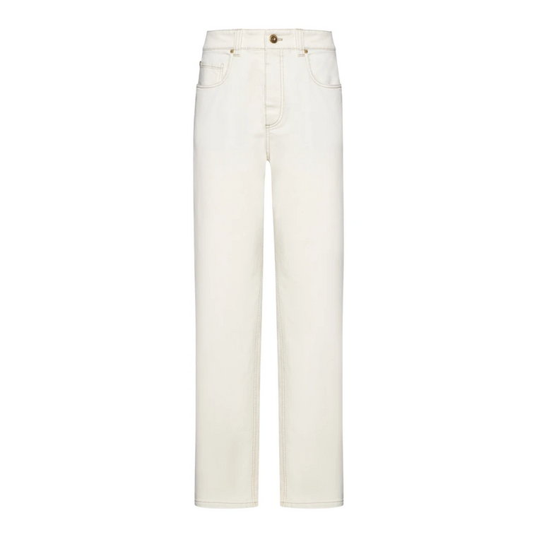 Ivory Jeans dla Stylowego Wyglądu Brunello Cucinelli