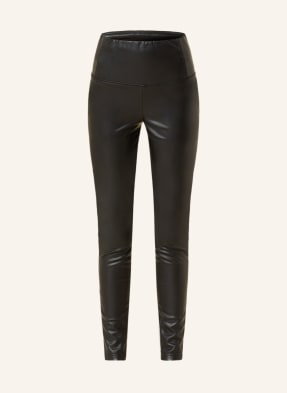 Allsaints Legginsy Cora Z Imitacji Skóry schwarz