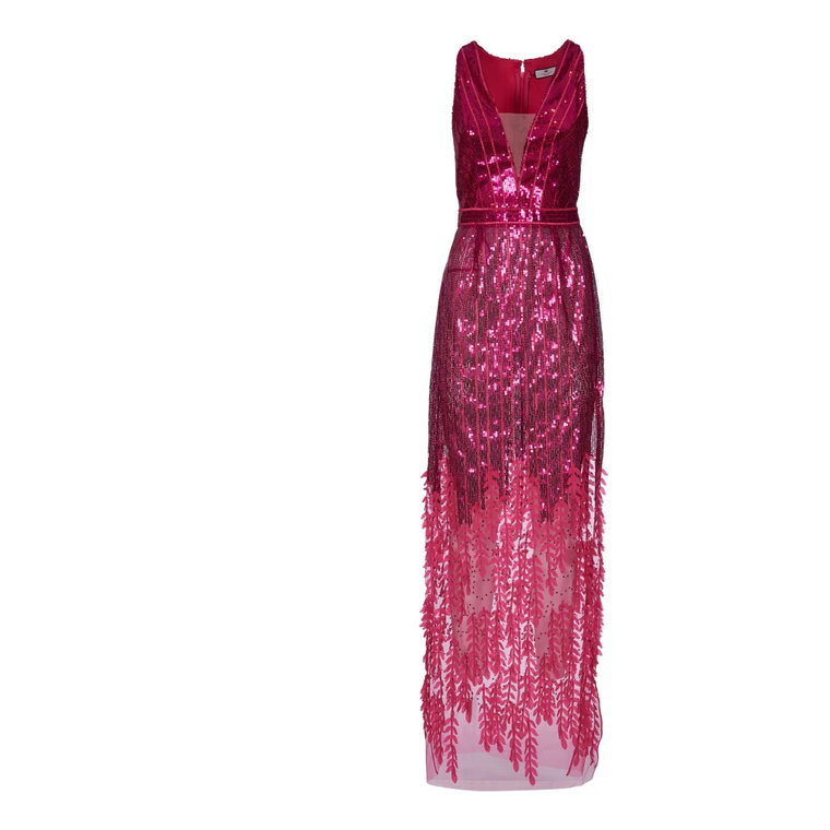 &#34;Fuchsia Maxi Day Sukienka&#34; Elisabetta Franchi