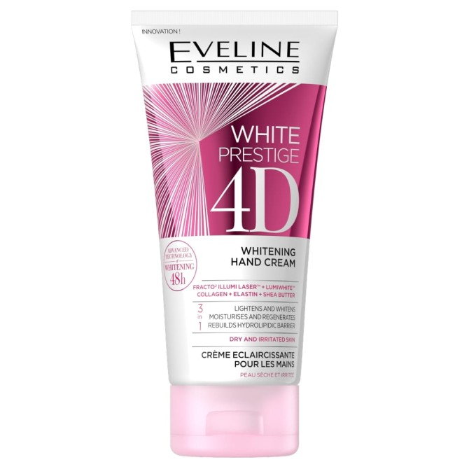 Eveline Cosmetics White Prestige 4D Whitening Hand Cream wybielający krem do rąk 100ml